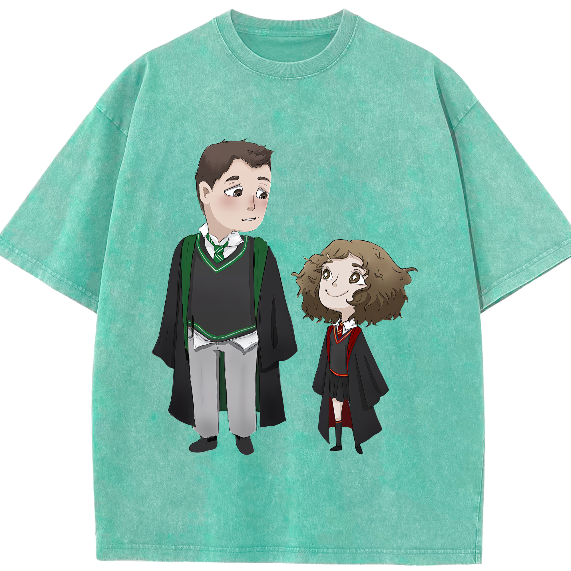 （画像用） Harry Potter ハリー・ポッターシリーズ 綿100% ヴィンテージ風 半袖Tシャツ（フロントプリント）